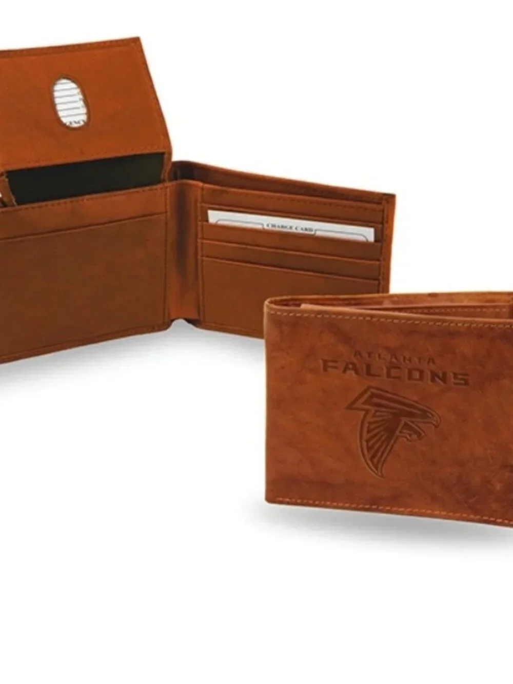 NEW NFL Atlanta Falcons Embossed Genuine Cowhide Leather Wallet